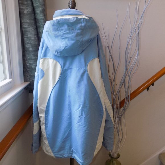 AUTHENTIC ALPINE DESIGN Light Blue Fleece Lined Jacket Coat Size XL - Picture 2 of 2